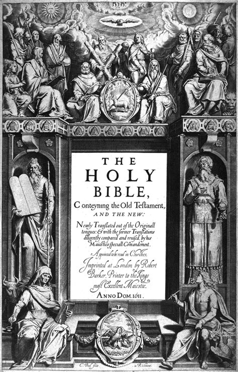 King James Version Bible First Edition Title Page 1611