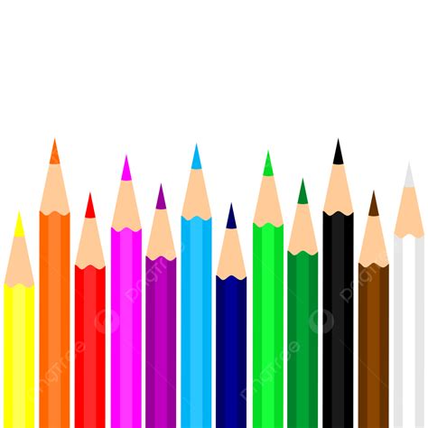 Gambar Pensil Warna Dalam Berbagai Warna Pensil Warna Pendidikan