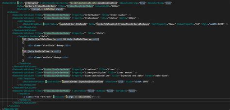 Table Inline Editing With Dropdown Or Datepiker Filtring Radzen Studio Blazor Server Radzen