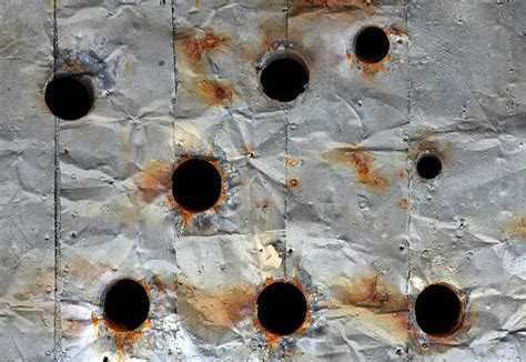 Rusty Bullet Hole Pictures Stock Photos Pictures And Royalty Free Images