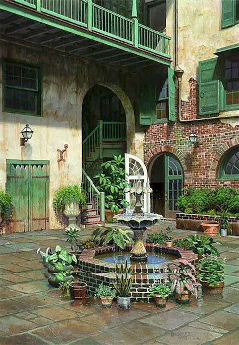 Nice 41 Beautiful French Courtyard Design Ideas Source Link