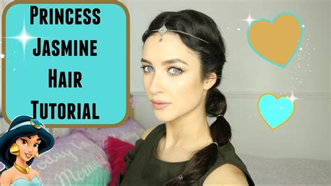 Princess Jasmine Hair Tutorial Disney Glam Easy Beginners Youtube
