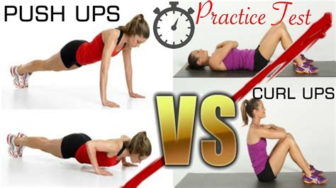 Fitnessgram Practice For Pe Alternating Push Up Curl Up Test