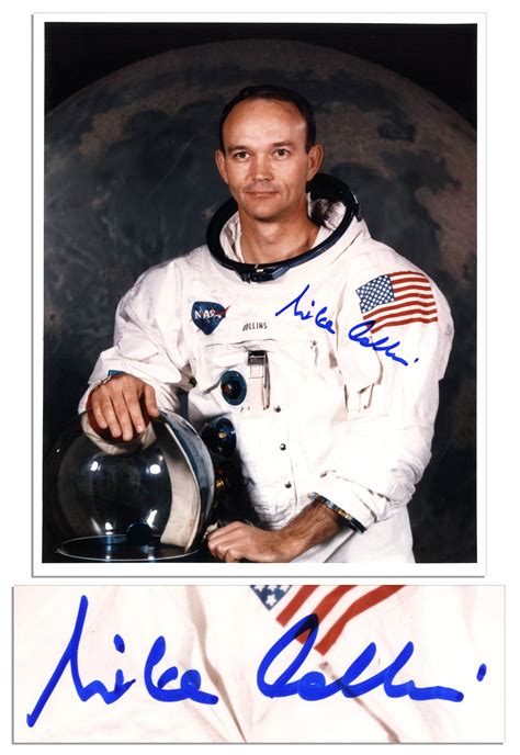 Collins was the fourth person, and third american, to perform an eva; Lot Detail - Apollo 11 Astronaut Michael Collins Signed 8 ...