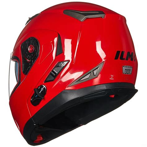 Ilm 953 Bluetooth Integrated Modular Flip Up Full Face Motorcycle Helmet