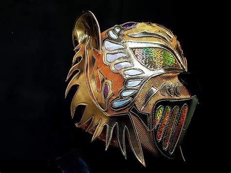 Tiger Mask Wrestling Mask Luchador Costume Wrestler Lucha Etsy Australia
