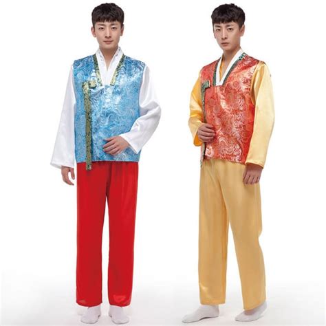 2017 New Mens Korean Traditional Clothing For Men Costume Hanbok Stage