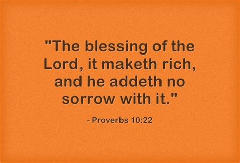 The Blessing Of The Lord It Maketh Rich And He Addeth No Sorrow With
