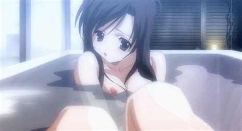 Gotou Junji Katsura Kotonoha School Days Animated Animated  00s 1girl Bath Bathtub