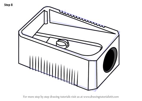 Learn How To Draw Pencil Sharpener Everyday Objects Step By Step