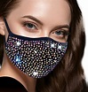 Designer Cute Face Masks for Women - Girls Bling Fancy Sequence ...