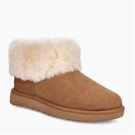 Ugg Womens Classic Mini Fluff Boot Chestnut Lauries Shoes