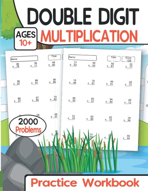 Double Digit Multiplication Practice Workbook Ages 10 Multiplication