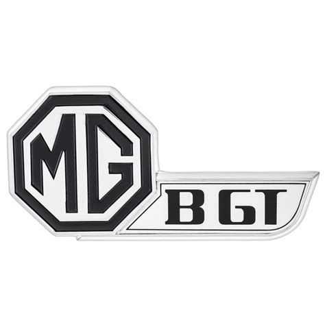 Badge Boot Lid Mgb Gt Blacksilver