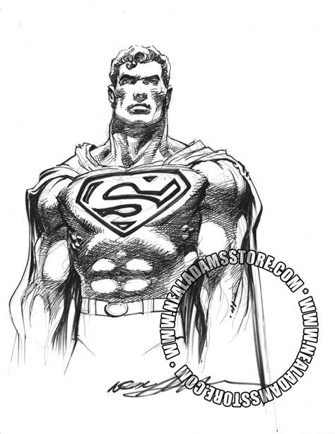 Superman By Neal Adams In Jason Adamss Neal Adams Comic Art Gallery Room