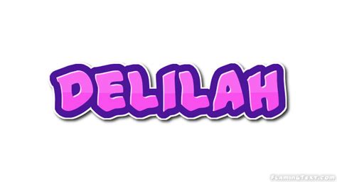 Delilah ロゴ フレーミングテキストからの無料の名前デザインツール