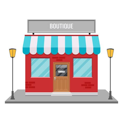 Storefront Vector Design Illustration Isolated On White Background