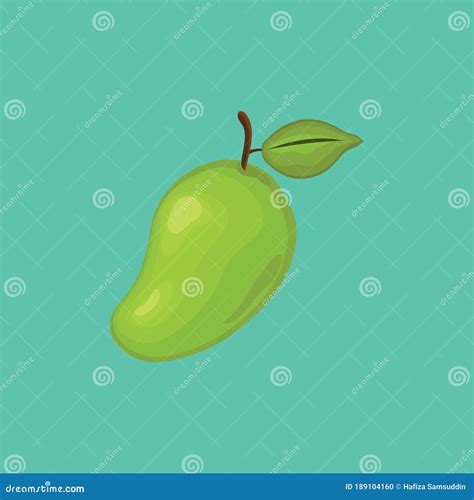 Mango Vector Illustration Decorative Design Stock Vector