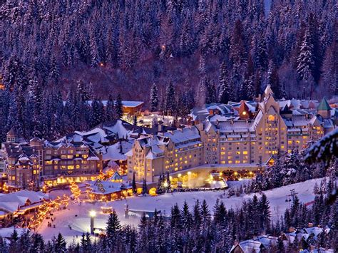 Whistler British Columbia Canada Whistler Village Snowboarding Resorts Places To Travel