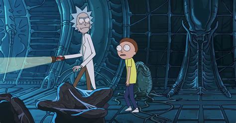 Rick Et Morty Font Coucou à Alien