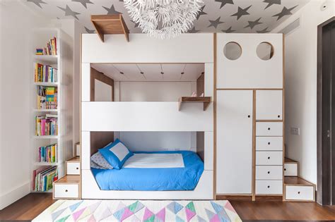 Kids not old enough for a desk? Casa Kids Designed a Triple Bunk Bed Packed with Storage ...