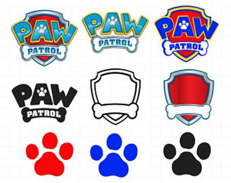 Paw Patrol Svg Bundle Paw Patrol Svgpngdxf Paw Patrol