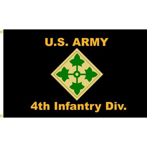 Us Army 4th Infantry Division Flag The Flag Lady