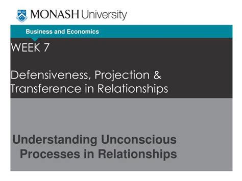 Ppt Week 7 Defensiveness Projection And Transference In Relationships