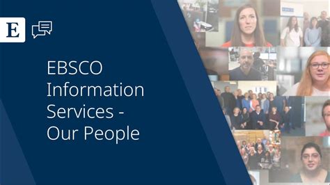 Ebsco Information Services Our People Youtube