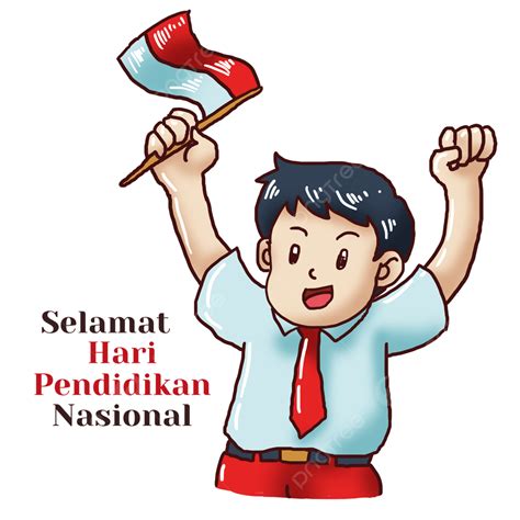 インドネシアの学生flag Hari Pendidikan Nasionalイラスト画像とpsdフリー素材透過の無料ダウンロード Pngtree