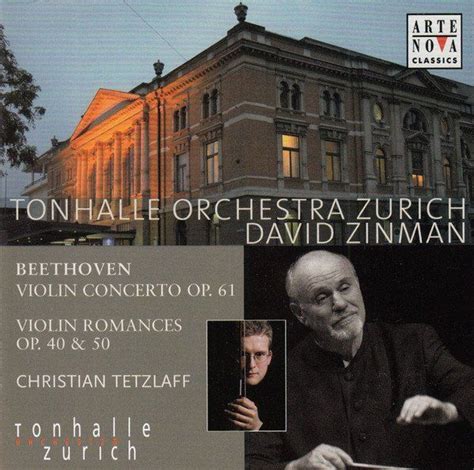 David Zinman And Tonhalle Orchestra Zurich Beethoven Violin Acheter