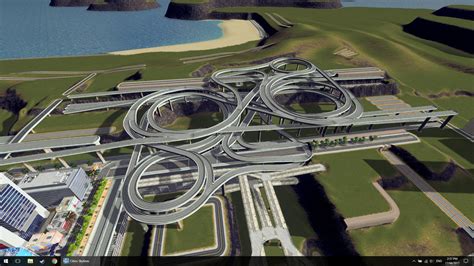 Service Interchange Connecting Two Avenues To Three Separate Highways