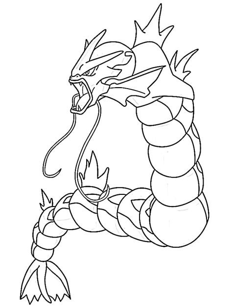 Gyarados Coloring Pages Free Printable Coloring Pages For Kids