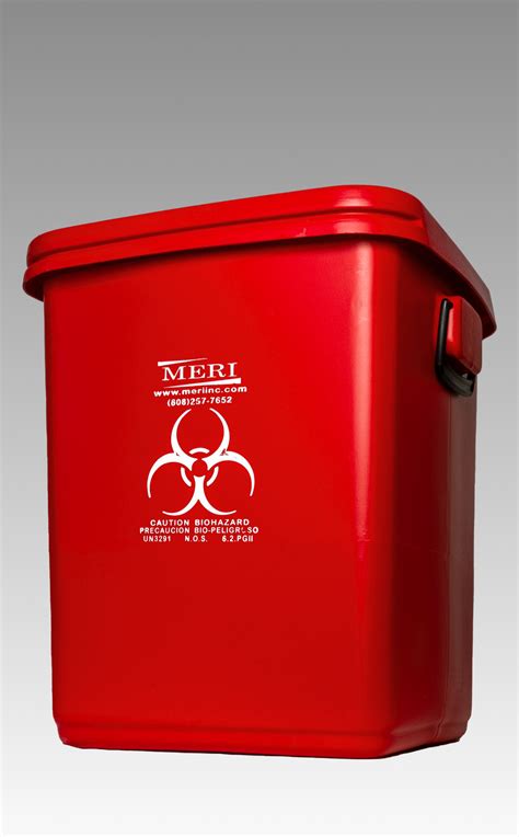 Regulated Medical Waste Collection Containers Meri Inc Biohazard