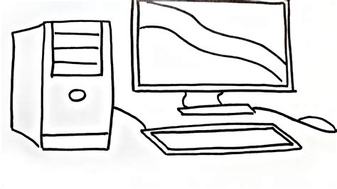 Desktop Computer Drawing At Explore Collection Of