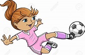 little girl playing soccer clipart 20 free Cliparts | Download images ...