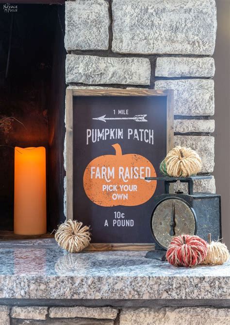 A big statement piece can make such an impact on your seasonal decor. Pottery Barn Inspired DIY Fall Signs (with Free Printables) - The Navage Patch