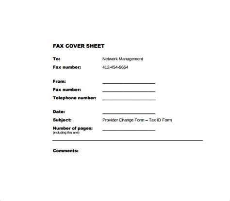 Free 27 Sample Fax Cover Sheet Templates In Pdf Ms Word