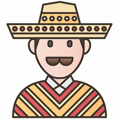 Costume Latino Man Mexican Mexico Icon Download On Iconfinder