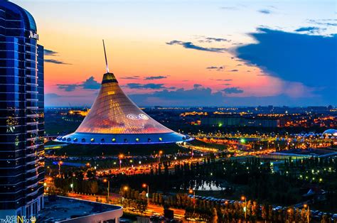 Astana At Night The Views From The Roofs · Kazakhstan