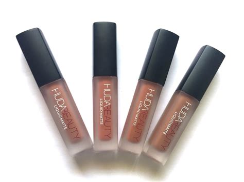 Huda Beauty The Nude Edition Liquid Matte Minis Lipstick Set Review Swatches