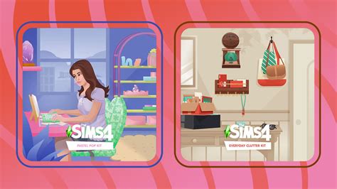 The Sims 4 Kits Everyday Clutter And Pastel Pop Now Available