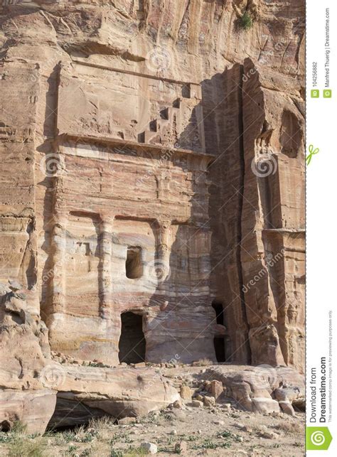 Royal Tombs In The Ancient City Of Petra Jordan Stock Photo Image Of