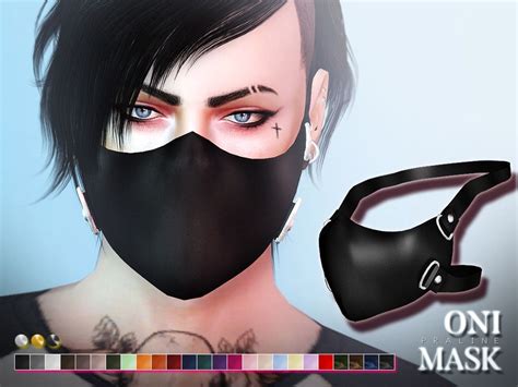 Pralinesims Oni Mask Sims Sims 4 Creative Face Mask