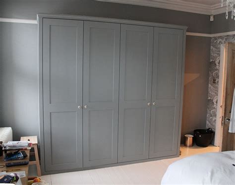 Open your doors to a sliding wardrobe from hammonds. Fitted wardrobe with shaker doors | Fitted bedroom ...