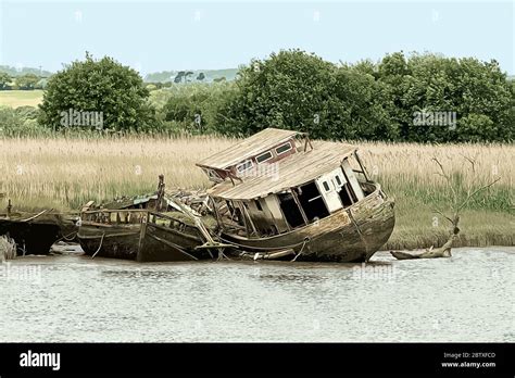 Wrecked Barge Hi Res Stock Photography And Images Alamy