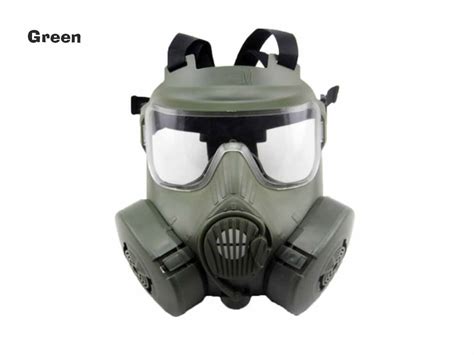 Aols Gas Mask M50 With 2 Breathable Fans For Painball And Airsoft A10