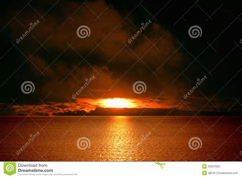 Dark Red Sunset Stock Photo Image Of Disaster Meteorology 33267500