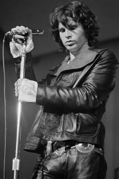 Jim Morrison Doubles Down On Leather Wearing A Cool Jacket And Form