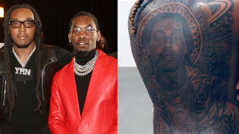 Offset Pays Homage To Takeoff With Portrait Tattoo Covering His Back